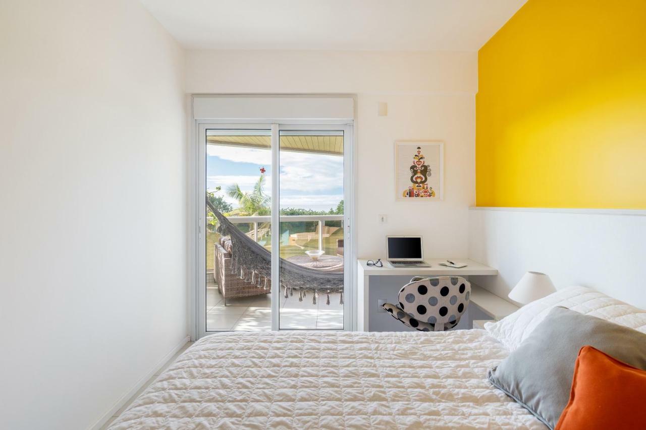 Apartamento com 4 suítes pé na areia Florianópolis Esterno foto